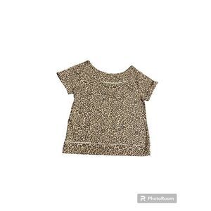 Maurice's Short Sleeve animal print gray pink size‎ medium top Sweatshirt Lounge
